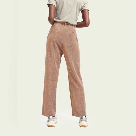 Scotch & Soda Wide Leg Stretch Metallic Pants - Picture 3 of 9